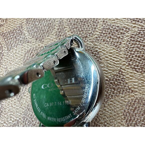 Coach Delancey White Dial Silver Steel Strap Watch For Women  14502495 - Picture 3 of 8